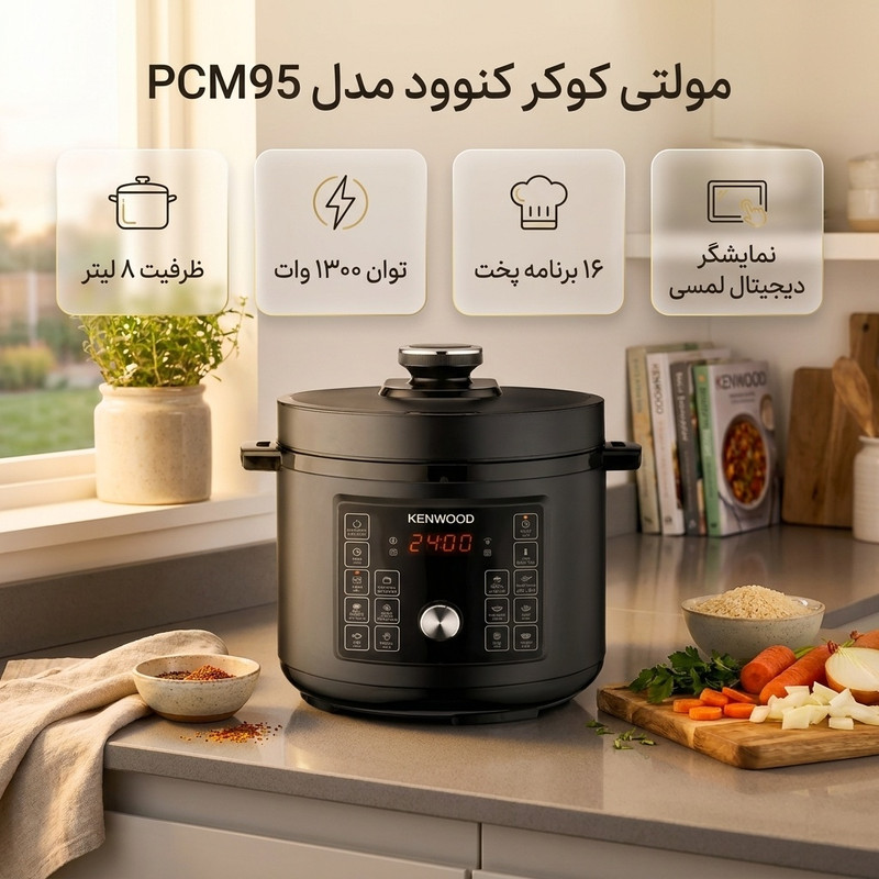 مولتی کوکر 8 لیتری کنوود مدل PCM95