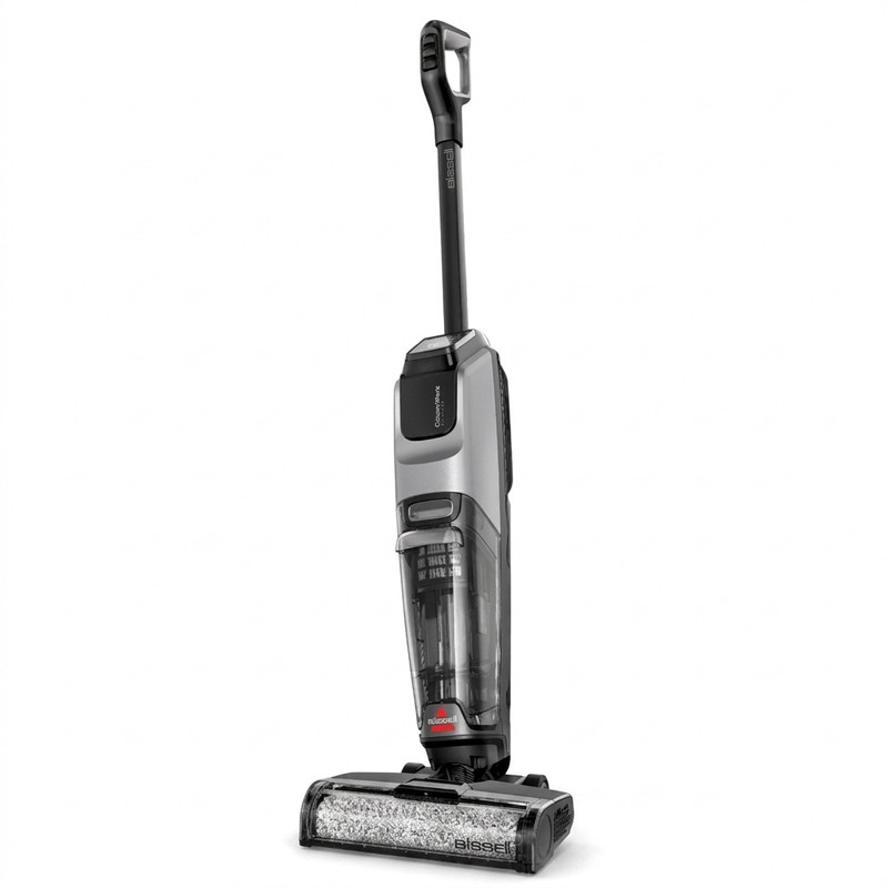 جارو شارژی عصایی بیسل مدل CrossWave OmniForce EDGE 4000E با باتری 2500mAh، توان مکش 31 AirW، سه حالت کاری PowerVac، PowerMop و Turbo، مخزن زباله 660 میلی‌لیتری، مخزن مایعات 440 میلی‌لیتری، برس خودتمیزشونده و فناوری ZEROGAP