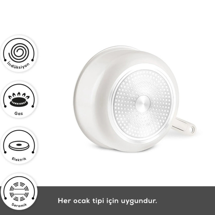 سرویس قابلمه و تابه آلومینیوم سوییس کریستال 9 پارچه کاراجا مدل x Refika Swiss Crystal